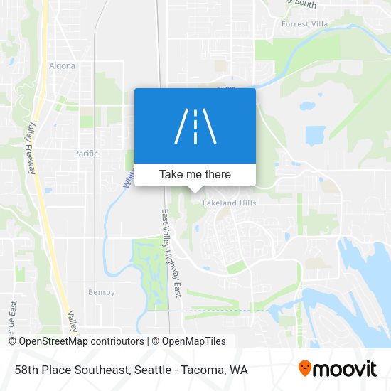 Mapa de 58th Place Southeast