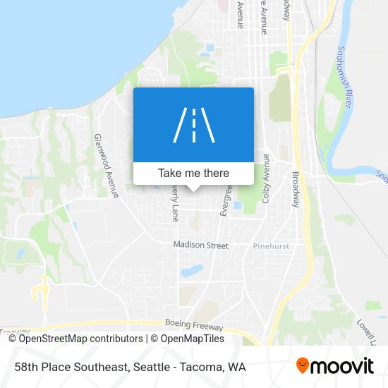 Mapa de 58th Place Southeast