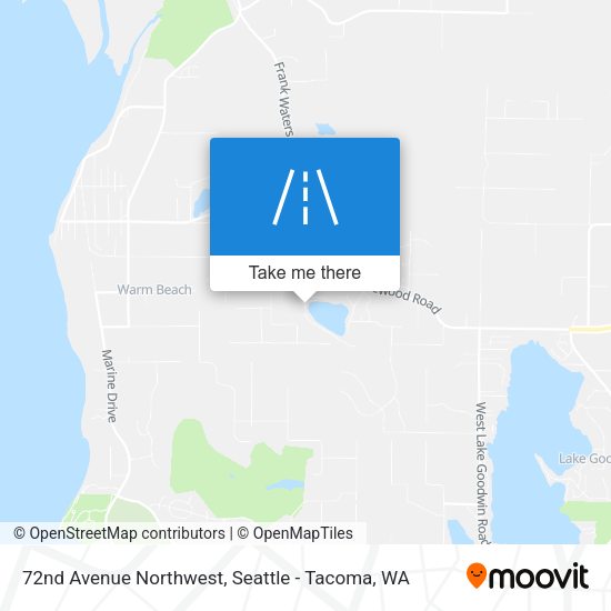 72nd Avenue Northwest map