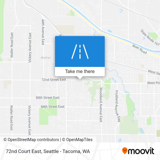 72nd Court East map