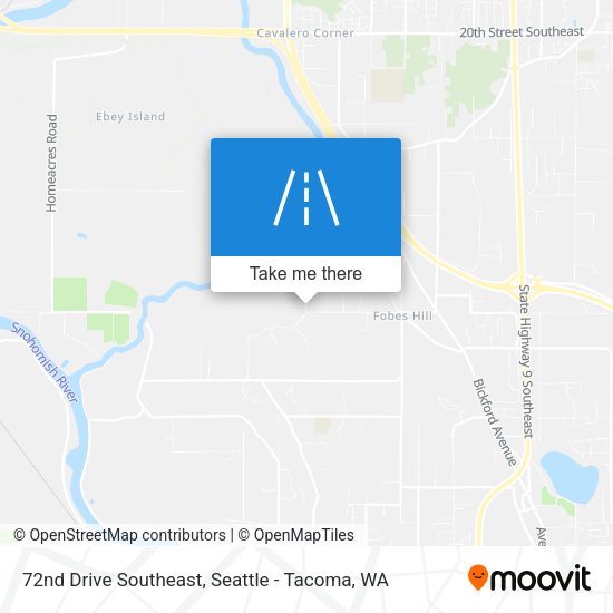 72nd Drive Southeast map
