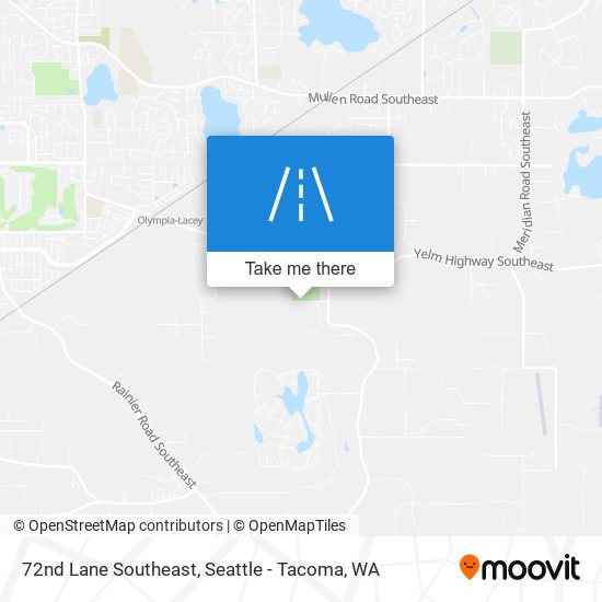 72nd Lane Southeast map