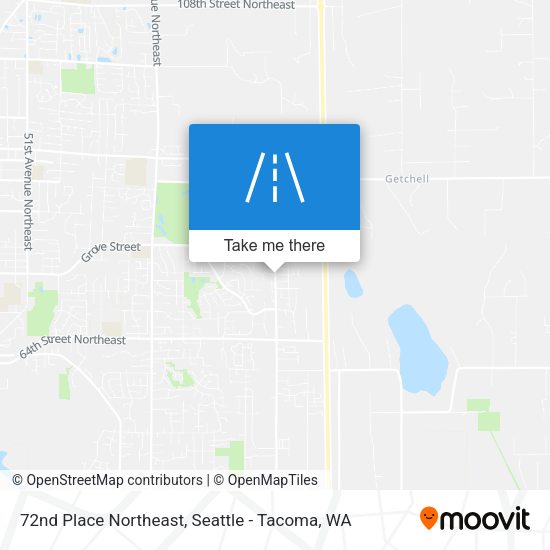 Mapa de 72nd Place Northeast