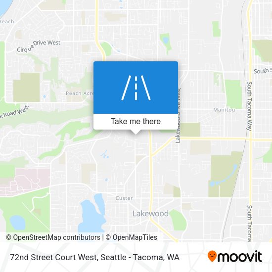 72nd Street Court West map