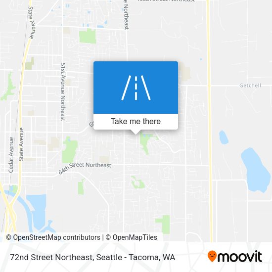 72nd Street Northeast map