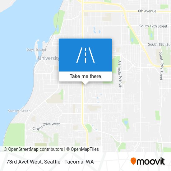 Mapa de 73rd Avct West