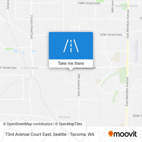 73rd Avenue Court East map