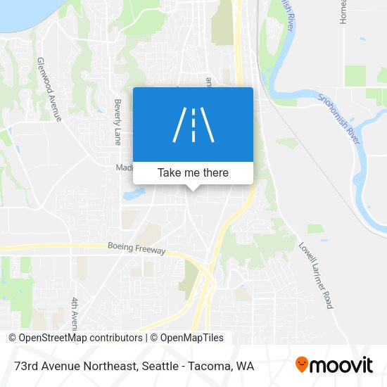 73rd Avenue Northeast map