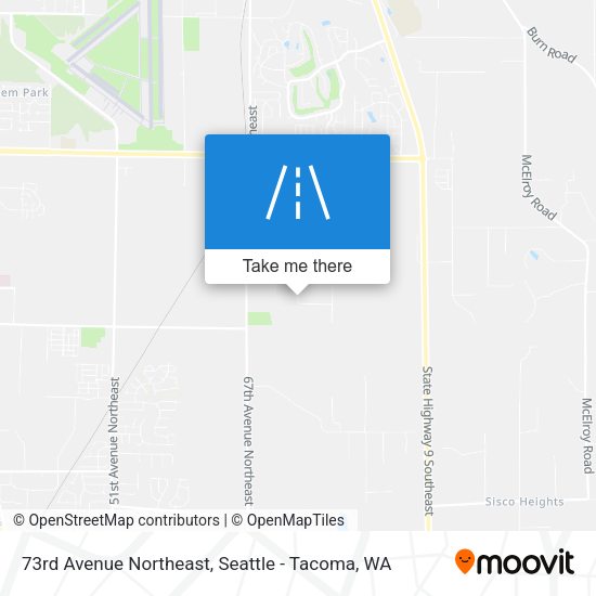 73rd Avenue Northeast map