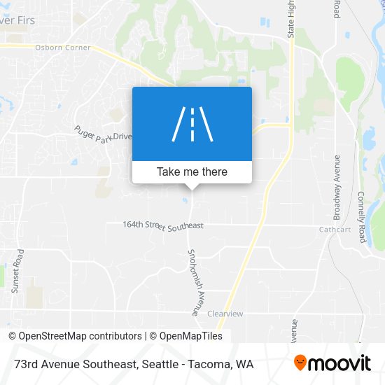 73rd Avenue Southeast map