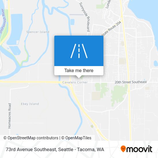 73rd Avenue Southeast map