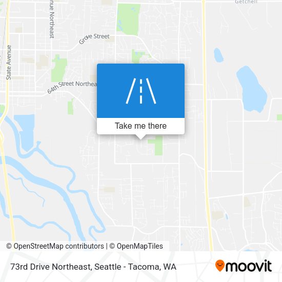 73rd Drive Northeast map