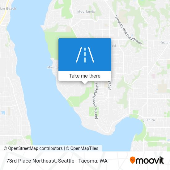 Mapa de 73rd Place Northeast