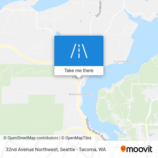 32nd Avenue Northwest map