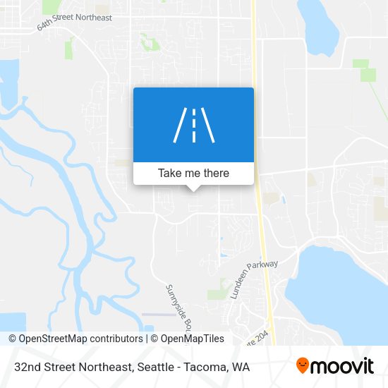32nd Street Northeast map