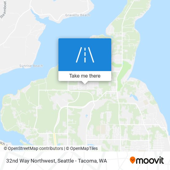 32nd Way Northwest map