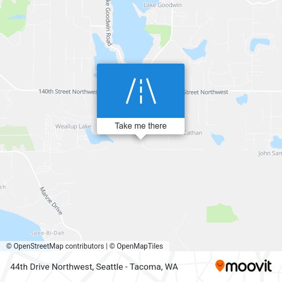 44th Drive Northwest map