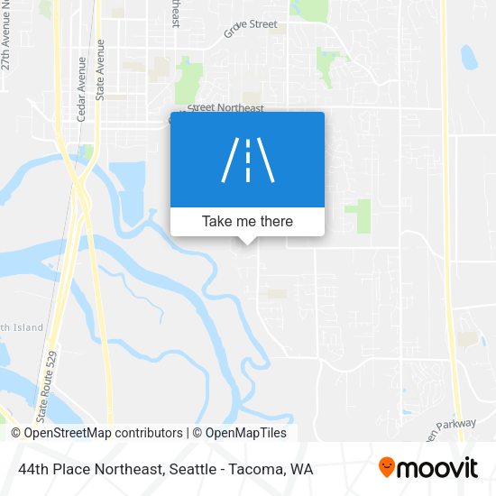 Mapa de 44th Place Northeast