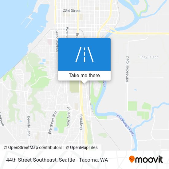 44th Street Southeast map