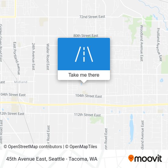 45th Avenue East map