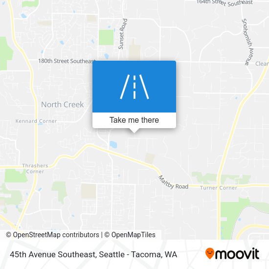 45th Avenue Southeast map