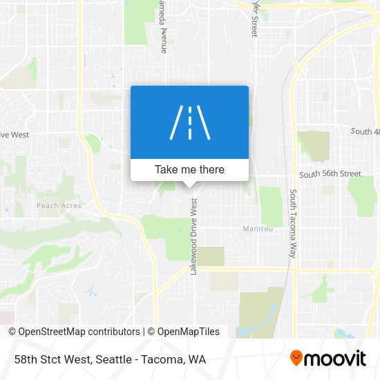 Mapa de 58th Stct West