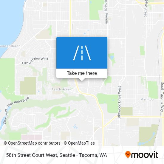 Mapa de 58th Street Court West