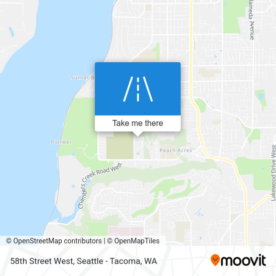 58th Street West map