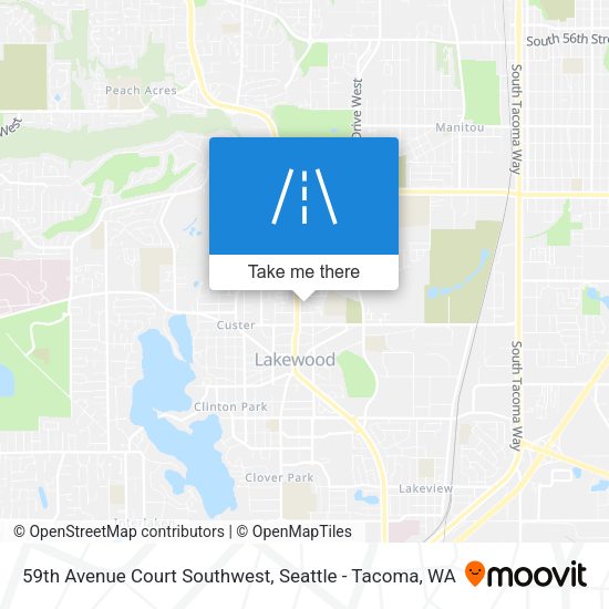 59th Avenue Court Southwest map