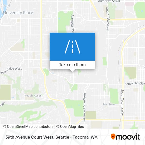 Mapa de 59th Avenue Court West