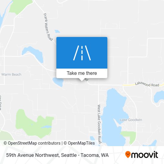 59th Avenue Northwest map