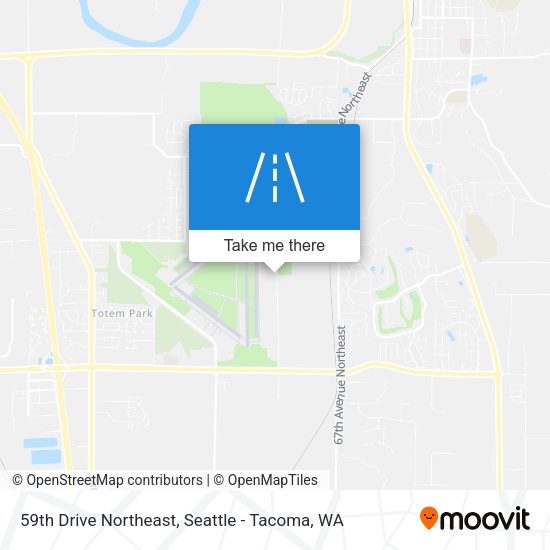 59th Drive Northeast map