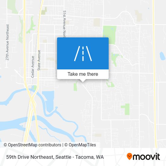 59th Drive Northeast map