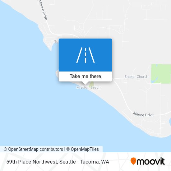 59th Place Northwest map