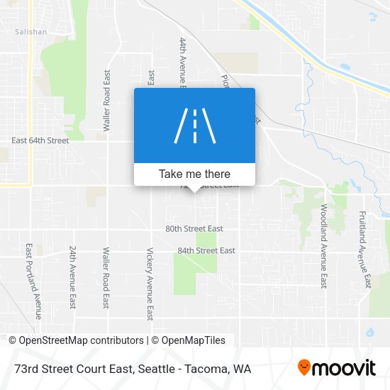 Mapa de 73rd Street Court East