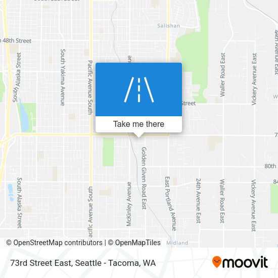 73rd Street East map