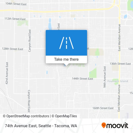 74th Avenue East map