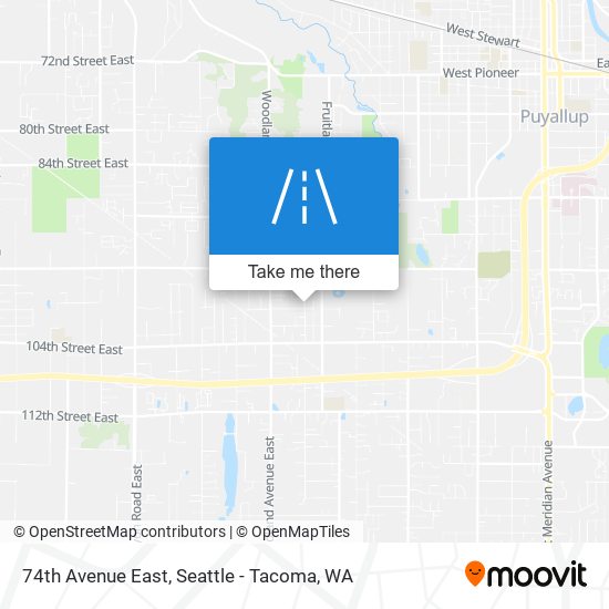 Mapa de 74th Avenue East