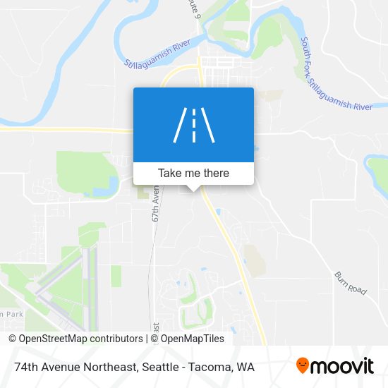 74th Avenue Northeast map