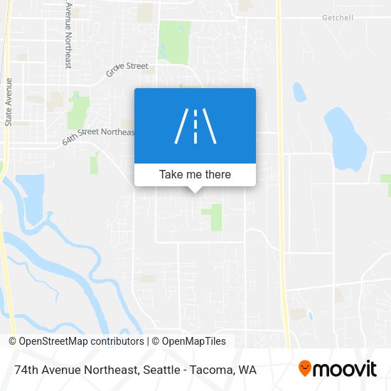 74th Avenue Northeast map