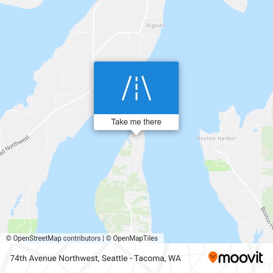 74th Avenue Northwest map