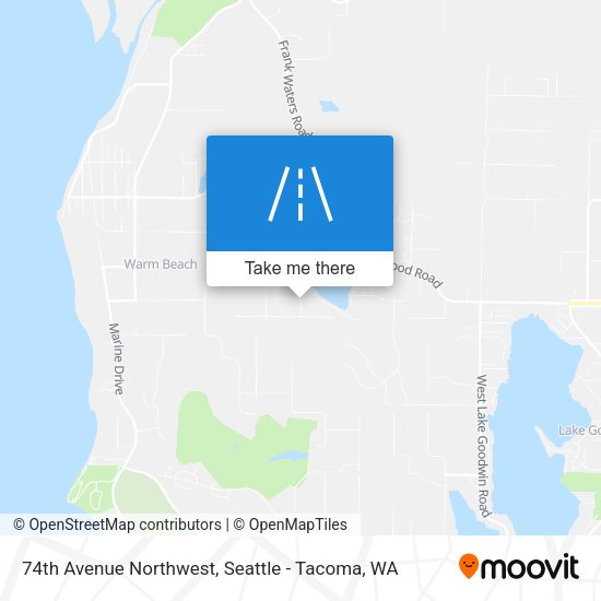 74th Avenue Northwest map