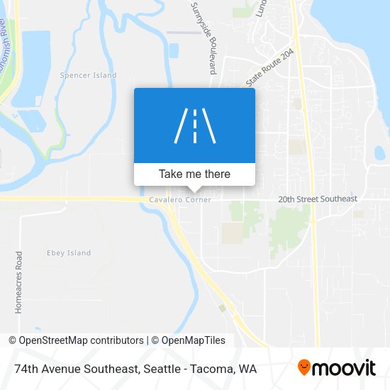 Mapa de 74th Avenue Southeast