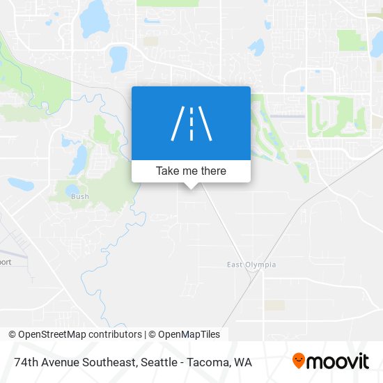 74th Avenue Southeast map