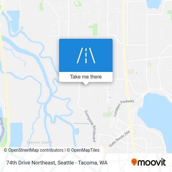 Mapa de 74th Drive Northeast