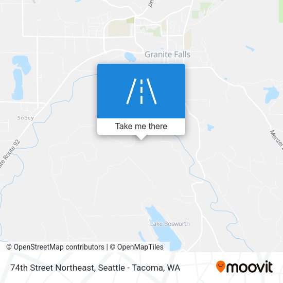 Mapa de 74th Street Northeast