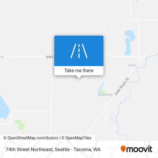 74th Street Northeast map