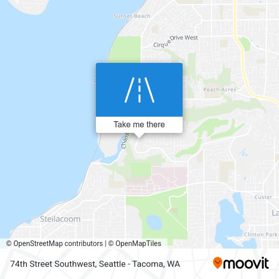 74th Street Southwest map