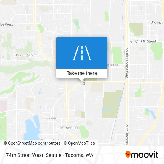 Mapa de 74th Street West