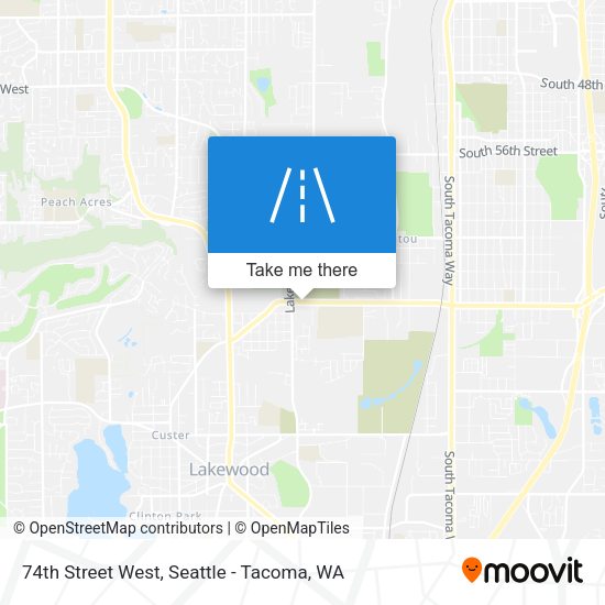 74th Street West map